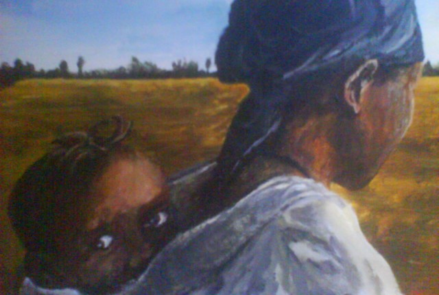 Painting_of_African_woman_carrying_child